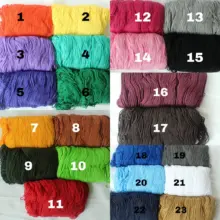 Tali Kur PP 2 Benang 3mm Panjang 330 Meter Bahan Rajut dan Kerajinan Warna Variasi