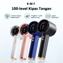 Mini Kipas Angin Portable USB Rechargeable dengan Layar Digital Adjustable untuk Meja dan Genggam