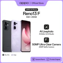 Hp OPPO Reno13 F RAM 8GB ROM 256GB Layar AMOLED 120Hz Kamera 50MP Baterai 5800mAh SuperVOOC
