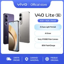 HP Vivo V40 Lite 5G RAM 8GB ROM 256GB Smartphone Android Original Kamera Sony IMX882 Baterai Awet 80W FlashCharge