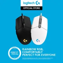 Logitech G203 Mouse Gaming Wired RGB Lightsync Enam Tombol Dapat Diprogram Sensor Presisi Untuk Pemula Hingga Pro Gamer
