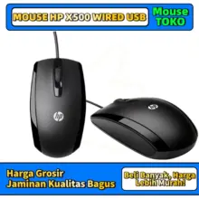 Mouse HP X500 USB Wired Gaming Ergonomis dengan Desain Nyaman dan Respons Cepat