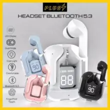 Earphone Bluetooth CID17 TWS Wireless Headset 5.3 Extra Bass Waterproof dengan Mic dan Casing LED Display