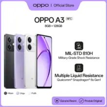 Oppo A3 NFC 8GB RAM 128GB Snapdragon 6s Gen 1 Layar 120Hz Kamera 50MP Baterai 5000mAh Fast Charging 45W