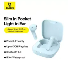 Baseus Bowie E16 Earphone Bluetooth TWS Mini Ringan Baterai Tahan Lama Suara Jernih