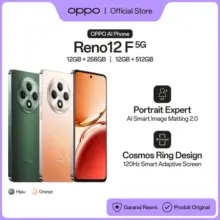 OPPO Reno12 F 5G RAM 12GB ROM 256GB 512GB Kamera AI Portrait Layar AMOLED 120Hz Baterai 5000mAh SuperVOOC 45W
