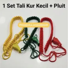 Tali Kur Pramuka Set Lengkap dengan Peluit Warna Praktis untuk Kegiatan Siaga Penggalang Penegak