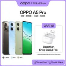 Oppo A5 Pro 8GB RAM 128GB 256GB Snapdragon 4s Gen 1 Layar AMOLED 120Hz Kamera 64MP Baterai 5800mAh SuperVOOC