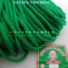 Tali Kur Flower Basket 5mm Hijau Tebal Meteran untuk Tas Hoodie dan Paper Bag