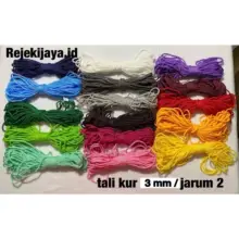 Tali Kur Jarum 2 Ukuran 3mm Bahan Kuat untuk Kerajinan Tas Gelang dan Macrame