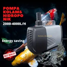 Pompa Celup Aquarium Kolam Ikan Hidroponik Low Watt Kapasitas 1800L hingga 4000L per Jam