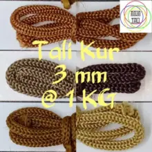 Tali Kur PP 3mm Polypropylene 1kg ±375 Meter Pilihan 90 Warna untuk Kerajinan Rajut dan Macrame