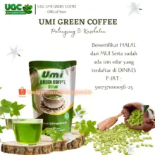 UMI Green Coffee 250 Gram Kopi Hijau Pelangsing Alami Kaya Chlorogenic Acid