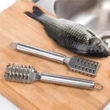Alat Pembersih Sisik Ikan Stainless Steel Tahan Karat Ukuran 19.7 cm