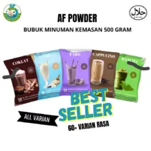 AF Powder Bubuk Minuman Premium Aneka Rasa Kemasan 500 Gram