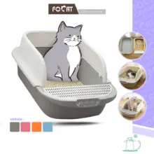 FOCAT Cat Litter Box M06 Tempat Pasir Kucing Semi Tertutup dengan Sekop