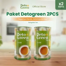 Detogreen Paket Teh Detox Herbal Pencernaan 2 Pcs