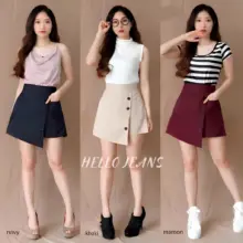 Hello Jeans Rok Celana Wanita Mini Skirt Hotpants Stylish Korea Trendy Nyaman Dipakai