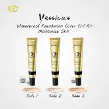 Yessica Waterproof Foundation Cover Girl Moisturize 30gr dengan Hasil Full Coverage Tahan Lama