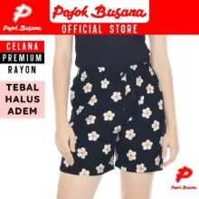 Pojok Busana Celana Pendek Rayon Wanita Santai Nyaman Adem Allsize Premium