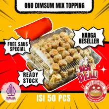 Dimsum Ayam Mix Topping Ono Frozen Isi 50 Pcs Rasa Lezat dengan Saus Spesial