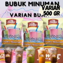 FM Powder Bubuk Minuman Premium 500 Gram Aneka Rasa Buah dan Boba Kekinian