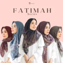 Youthsacrf Fatimah Series Hijab Voal Premium Segi Empat Motif Printing Eksklusif