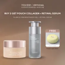 Wardah Plump and Firm Gel Moisturizer 30g dengan Recombinant Collagen dan 2 Persen Argireline Peptide untuk Perawatan Kulit Wajah