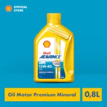 Shell Advance 4T AX5 15W40 Oli Motor Premium Mineral 0.8 Liter