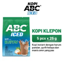 ABC Kopi Klepon Iced Coffee Instan Rasa Pandan Kelapa Gula Aren Isi 5 Sachet
