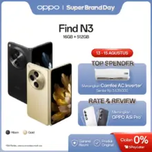 OPPO Find N3 16GB RAM 512GB ROM Smartphone Lipat Ultra Tipis Layar 7.8 Inci Snapdragon 8 Gen 2 SuperVOOC 67W