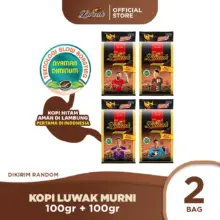 Kopi Luwak Murni Black Coffee Twin Pack 2 Bag Isi 100gr x 2 Modern