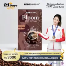 Bloom Kopi Hitam Arabika 12 Sachet Box Rendah Gula Kopi Instan Praktis Nikmat