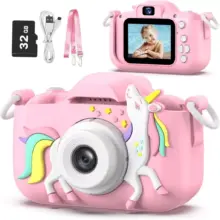 Goopow Kamera Anak Digital Mainan Edukatif dengan Video HD Layar 2 Inci dan Kartu Memori 32GB