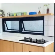 Jendela Aluminium Kusen 3 Inci Dengan Kaca Pilihan Free Packing Kayu