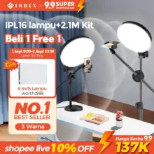 INBEX IPL16 Lampu Ring Light 26cm dengan Stand Portabel untuk Konten Kreator Video Live Streaming dan Fotografi