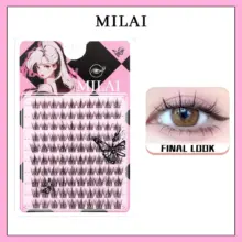 Milai Bulu Mata Palsu Eyelash Extension 3D Natural dan Tebal untuk Riasan Mata Menawan
