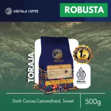 Arutala Kopi Robusta Toraja Rantebua Premium 500 Gram Rasa Cokelat Gelap dan Manis Karamel
