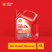 Shell Helix HX3 20W 50 Oli Mesin Mobil Mineral 4 Liter Perlindungan Optimal