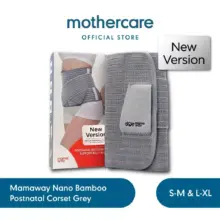 Mamaway Nano Bamboo Postnatal Corset Grey Korset Pendukung Pinggang Pasca Melahirkan