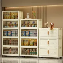 Magic Lemari Lipat Plastik Susun Gaya Skandinavia Serbaguna Dengan Desain Multi Lapis
