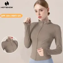 Jaket Olahraga Wanita Lengan Panjang Nyaman untuk Yoga Gym dan Aktivitas Outdoor