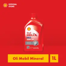 Shell Helix HX3 20W50 1L Oli Mobil Mineral Untuk Mesin Berkilometer Tinggi