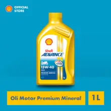 Shell Advance AX5 15W40 1L Oli Motor Mineral Premium Untuk Mesin 4T