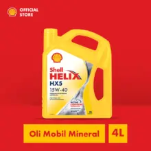 Shell Helix HX5 15W40 Oli Mesin Mobil Mineral 4 Liter dengan Active Cleansing Technology