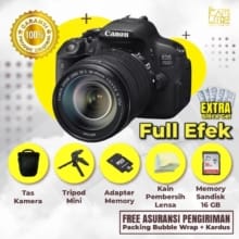 Canon EOS 700D Kit STM Touchscreen – Kamera DSLR Full HD, Lensa 18-135mm, Bonus Aksesoris Lengkap, Garansi