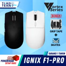 Vortexseries Ignix F1 dan Ignix F1 Pro Wireless Gaming Mouse Tri Mode dengan Sensor Presisi dan Baterai Ringan