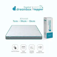 Quantum Dreambox Cooling Topper AirCool Topper Kasur Dingin dengan Teknologi Cool to Touch