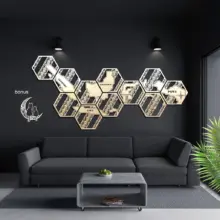 Pinnacle Decor Peta Indonesia Kayu Hexagonal 1.4 Meter Hiasan Dinding Elegan Ruang Tamu dan Kamar