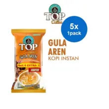 TOP Coffee Susu Gula Aren 3in1 Tubruk Kopi Instan 27gr Pack Isi 6 plus 3 Extra Legit Nikmat